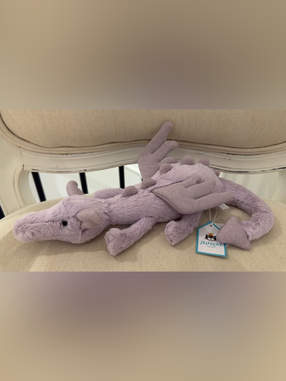 Jellycat NWT Lavender Dragon Little AUTHENTIC
